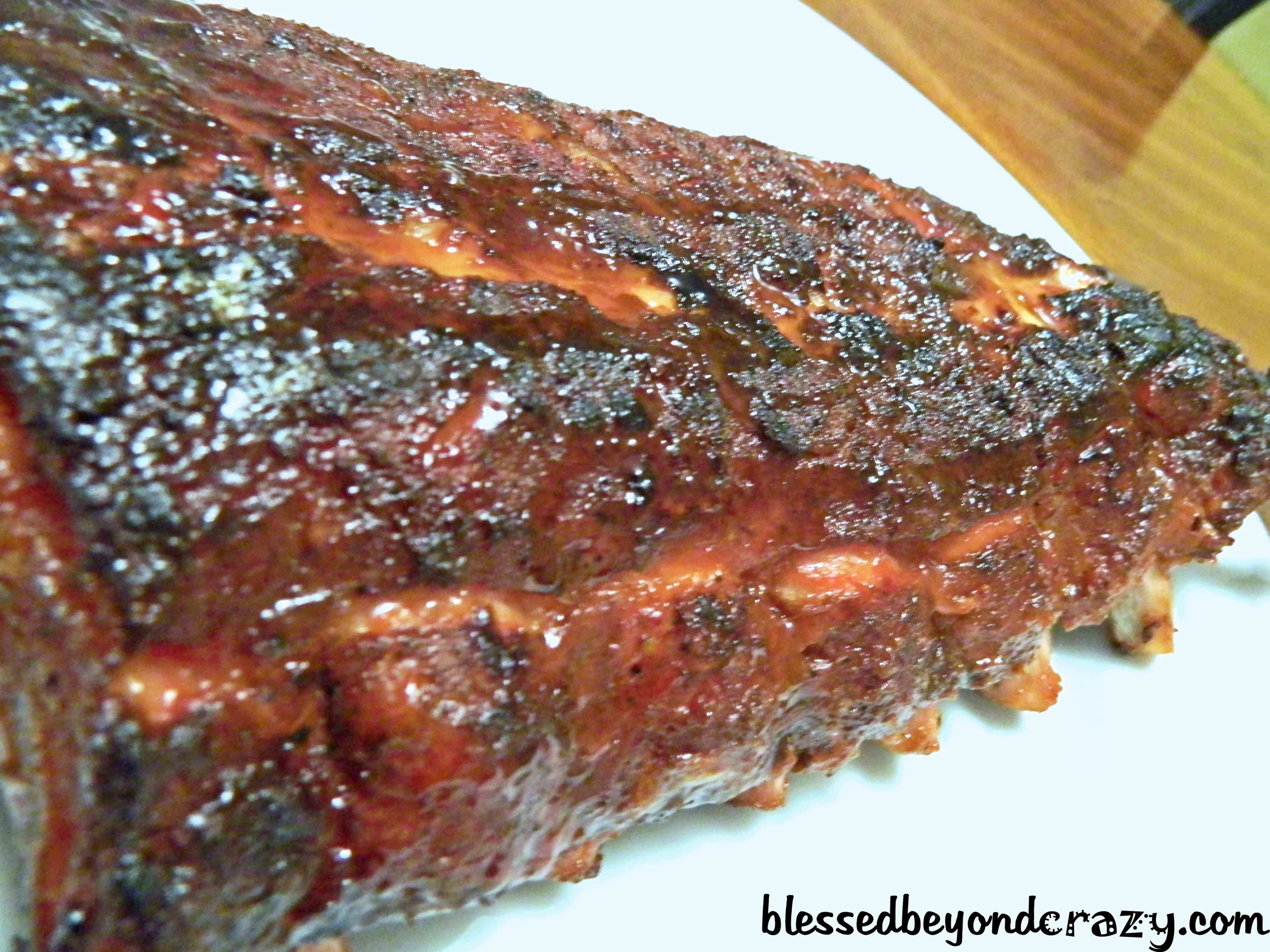 Smoked Honey BBQ Baby Back Ribs Blessed Beyond Crazy