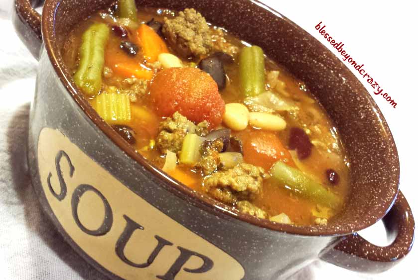 Hearty Bean and Hamburger Soup
