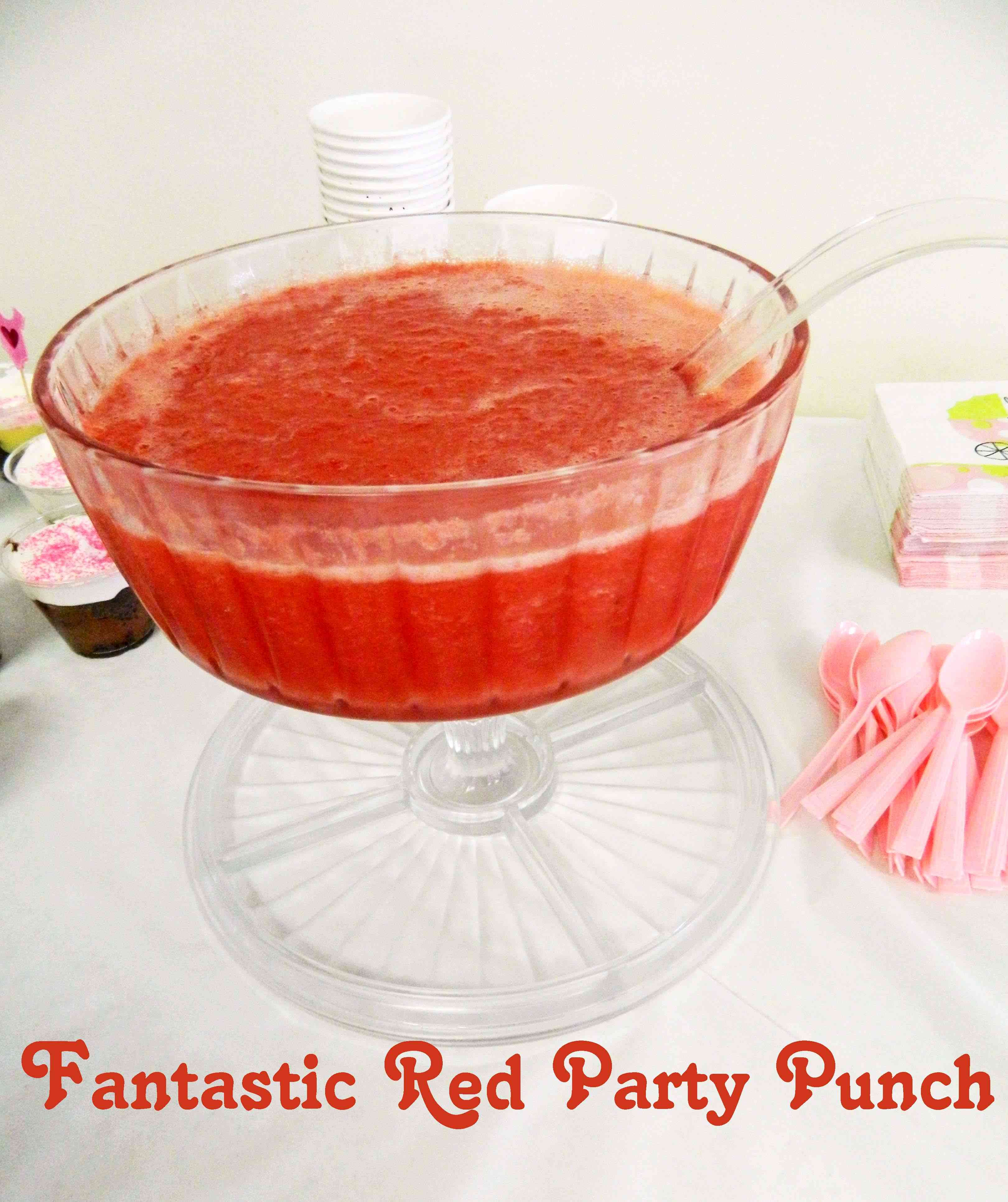 Razz Crush Red Party Punch Recipe