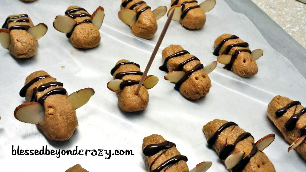 Mini Peanut Butter Bumble Bees - Blessed Beyond Crazy