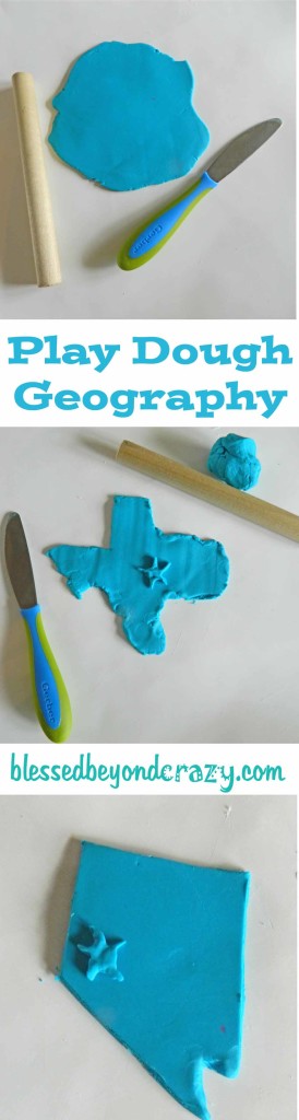play dough geography