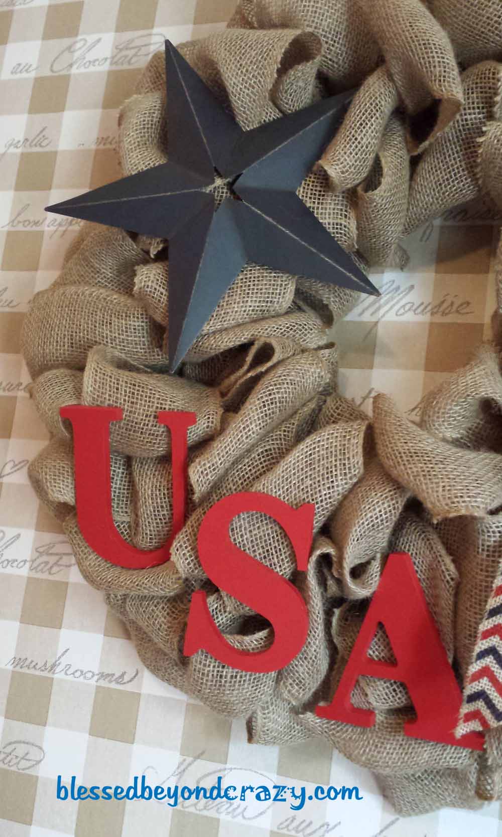 patriotic 4th of july wreath