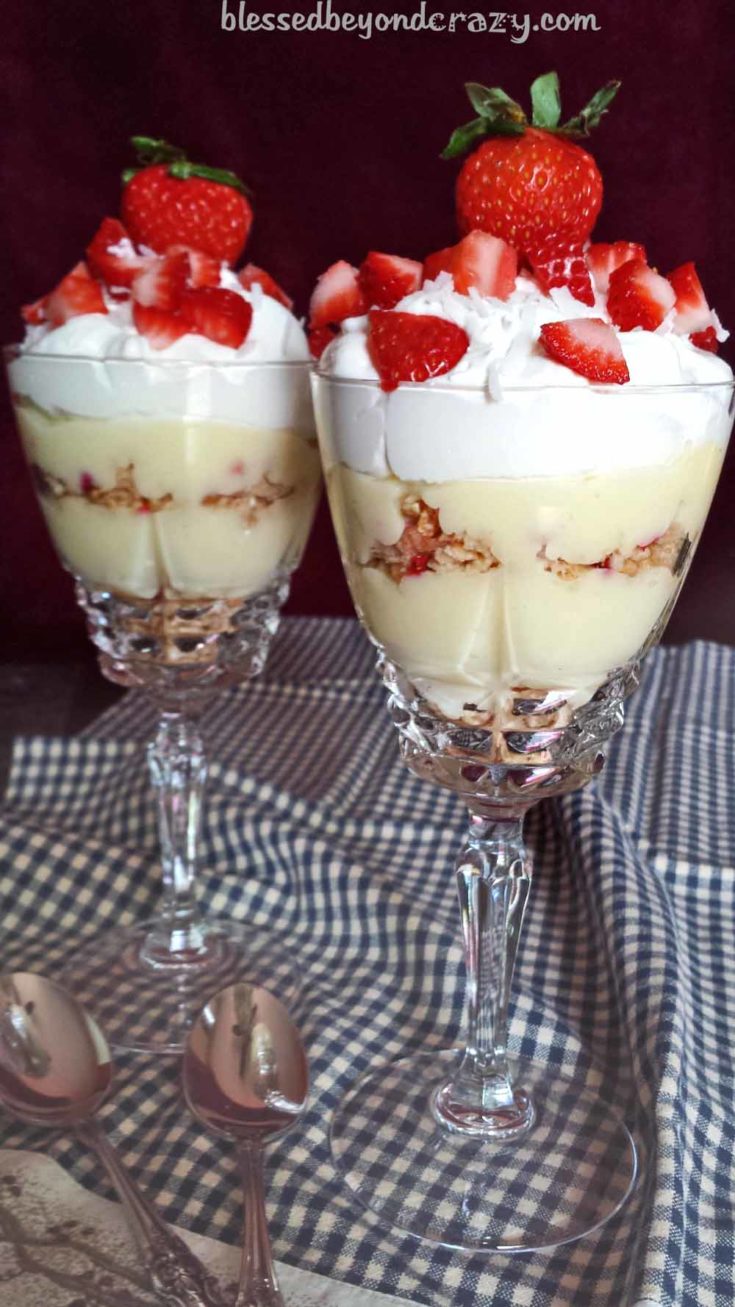 Strawberry Vanilla Cream Parfaits (GF Option)