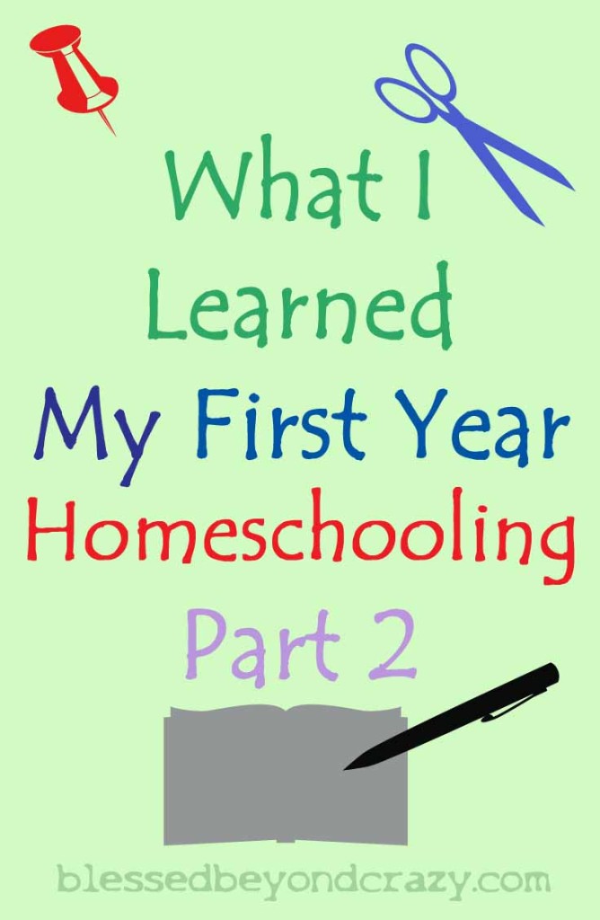 first year homeschooling