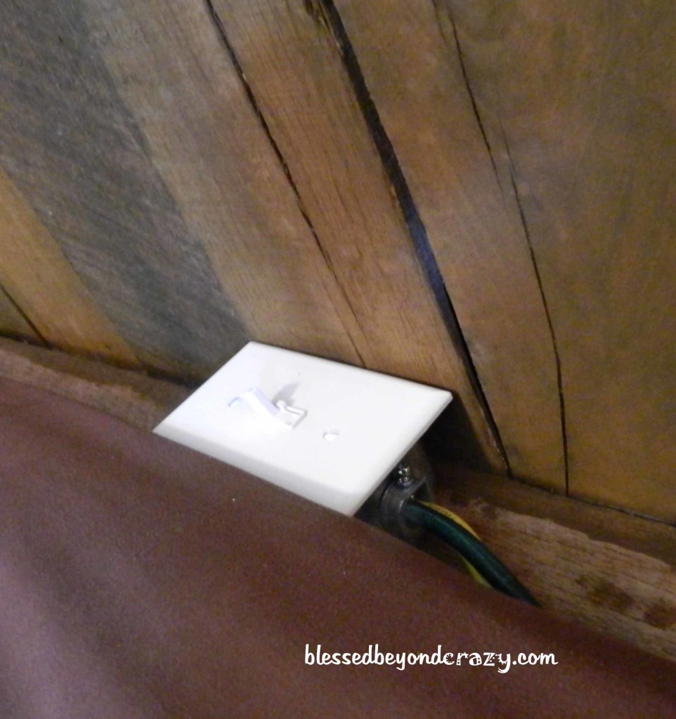 light switch on headboard