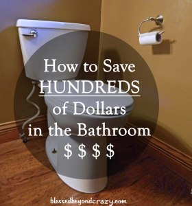 save money in bathroom