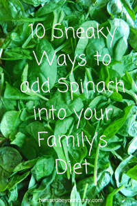 10 Sneaky Ways to add Spinach into your