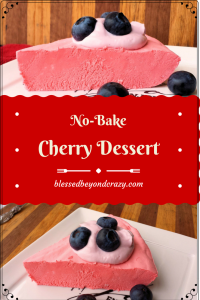 no bake cherry dessert 1