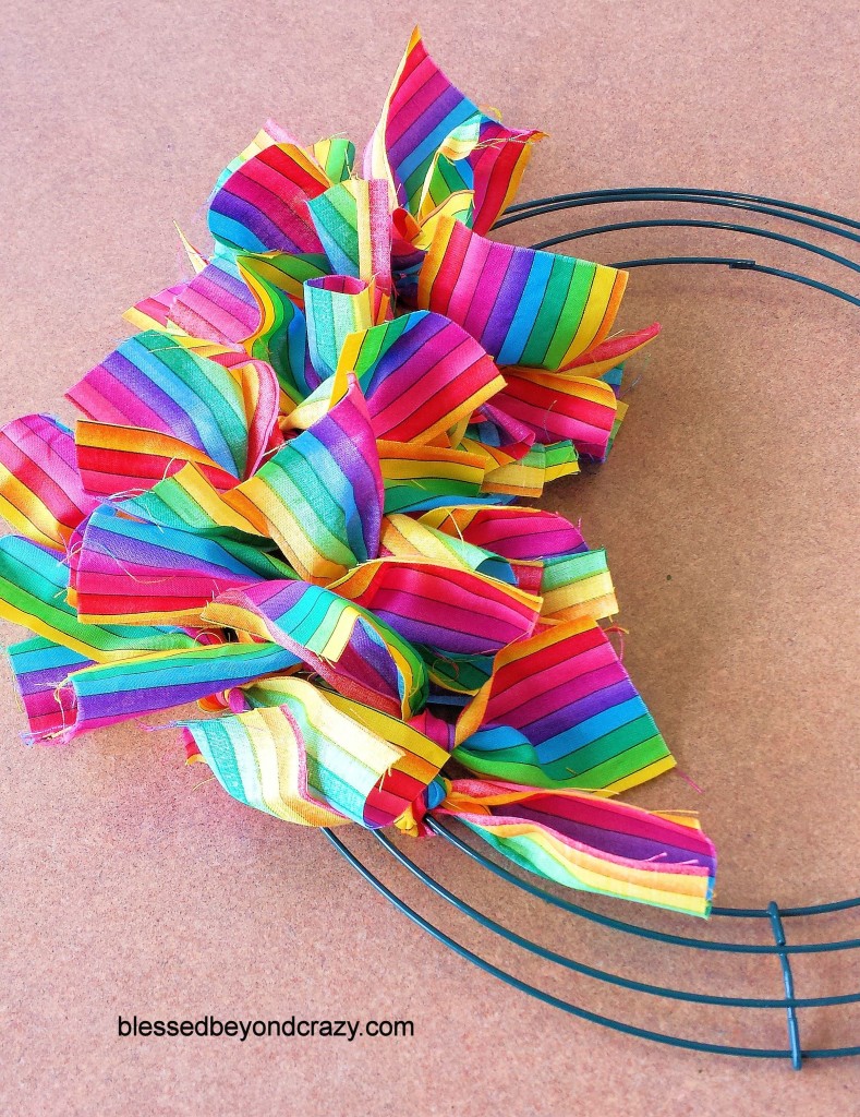 DIY St. Patrick's Day Rag Wreath