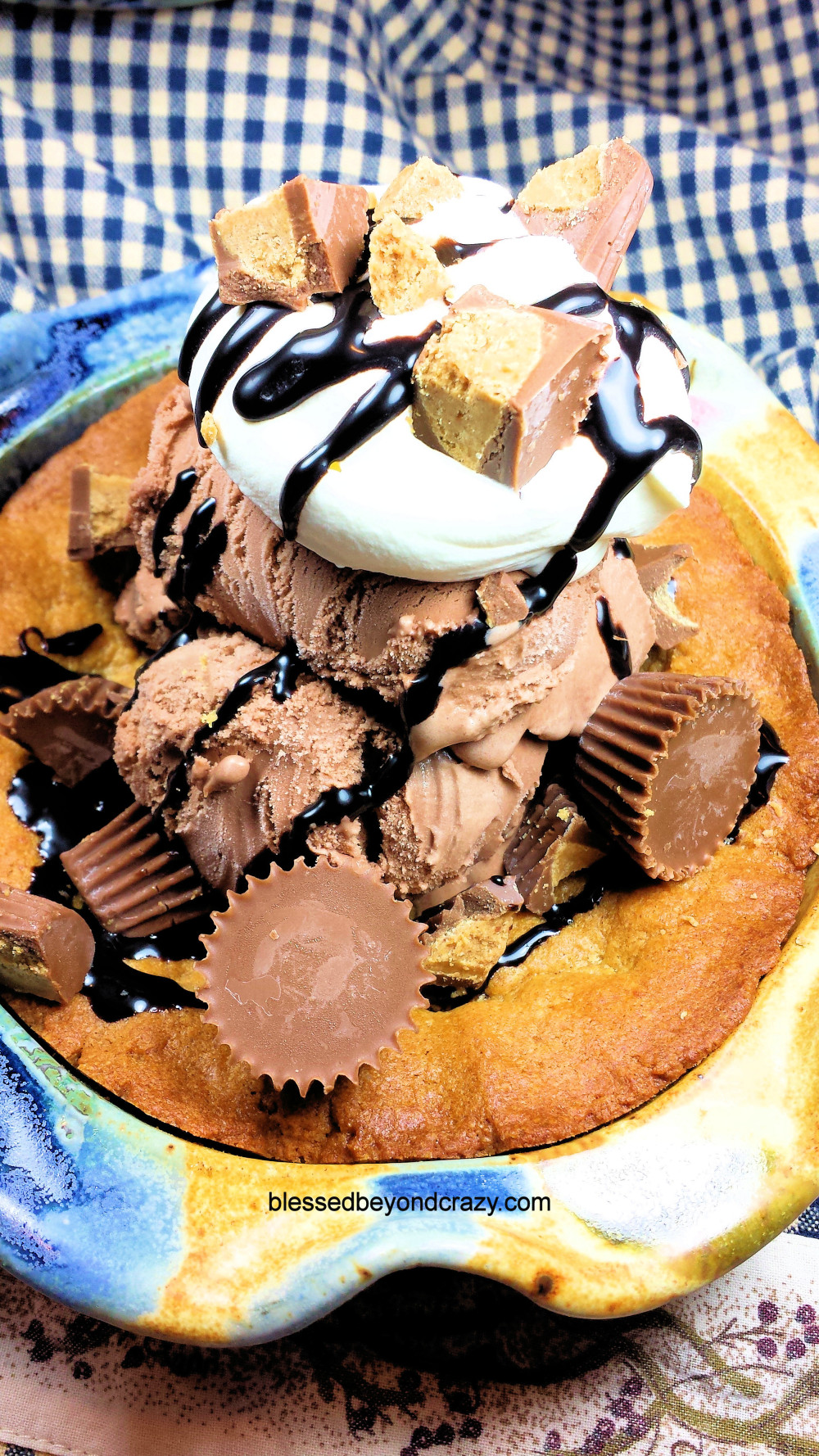 Chocolate Peanut Butter Cups Cookie Bowls 3