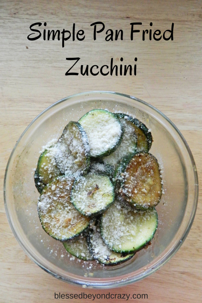 Simple Pan Fried Zucchini