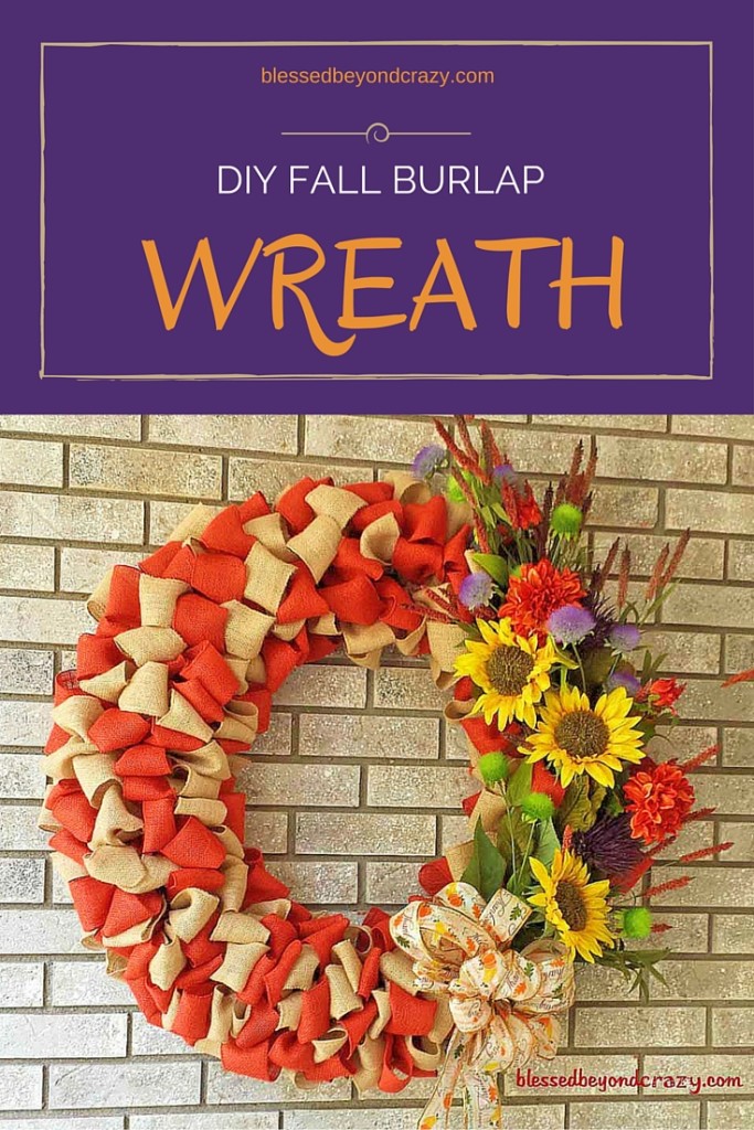 DIY Fall Burlap Wreath