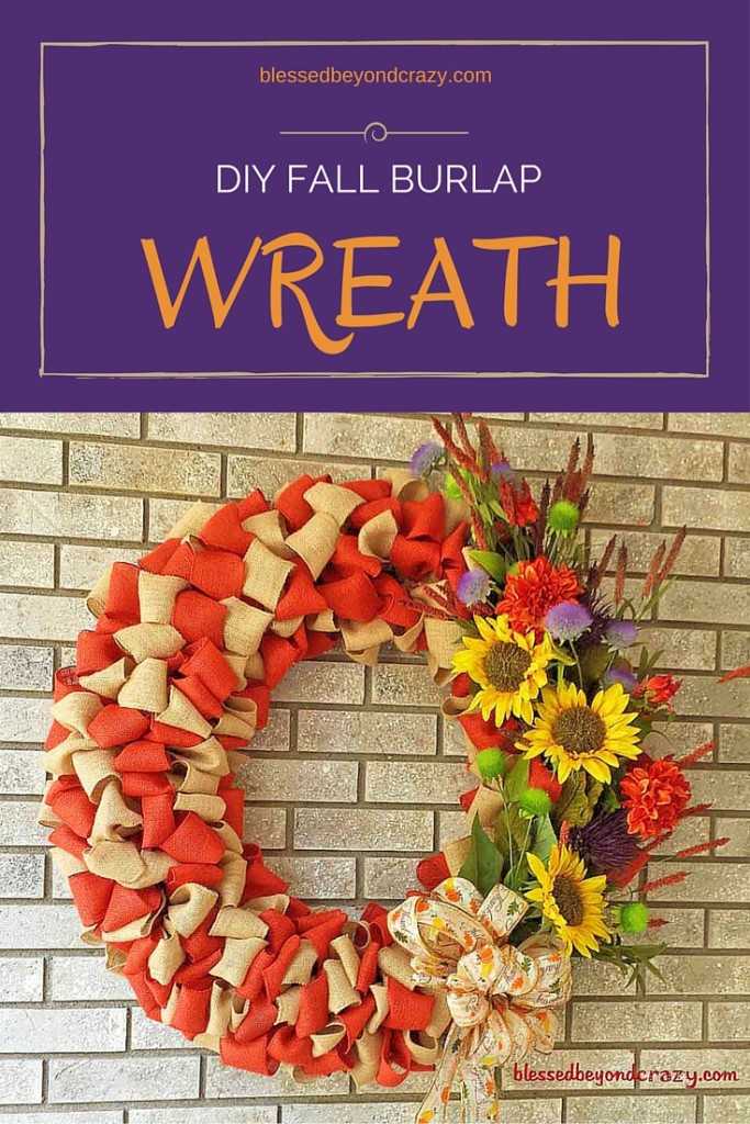 Fall Burlap Marigold Wreath My Community Made