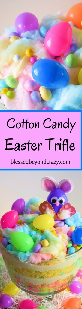 Cotton Candy Easter Trifle