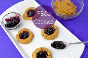 peanut butter and jelly cookies