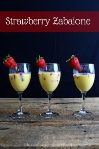 strawberry vanilla zabaione