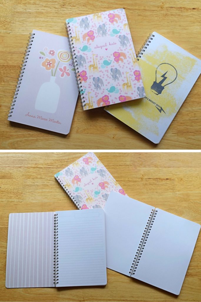 minted personalized notebooks
