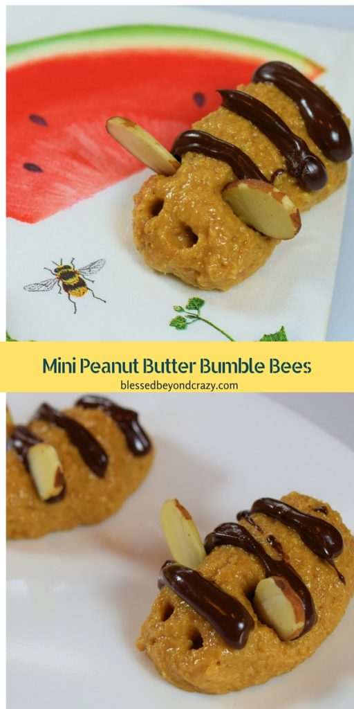 Mini Peanut Butter Bumble Bees - Blessed Beyond Crazy