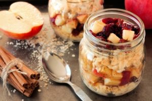 Apple Pie Overnight Oatmeal 