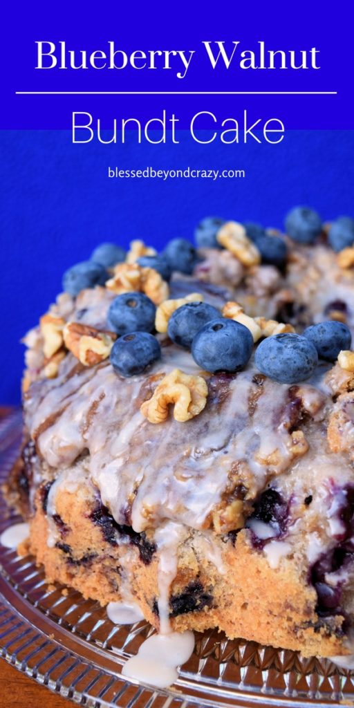 Blueberry Walnut Bundt Cake