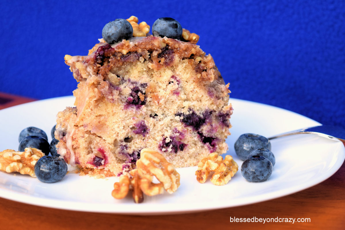 Blueberry Walnut Bundt Cake 6