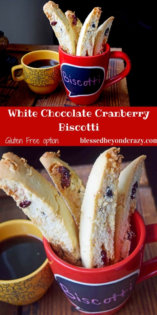 White Chocolate Cranberry Biscotti