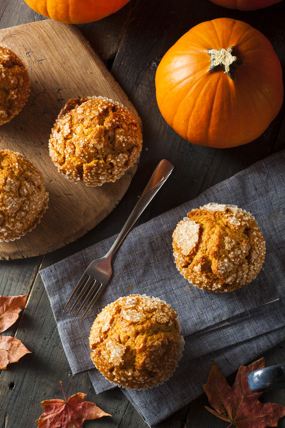homemade simple pumpkin muffins