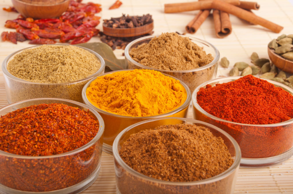 Variety of spices
