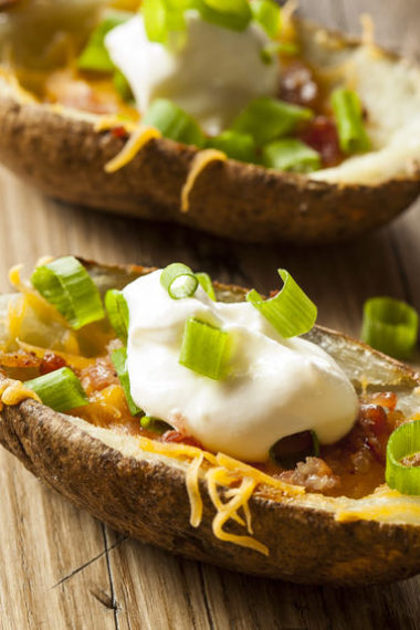 Homemade Loaded Potato Skins - Blessed Beyond Crazy