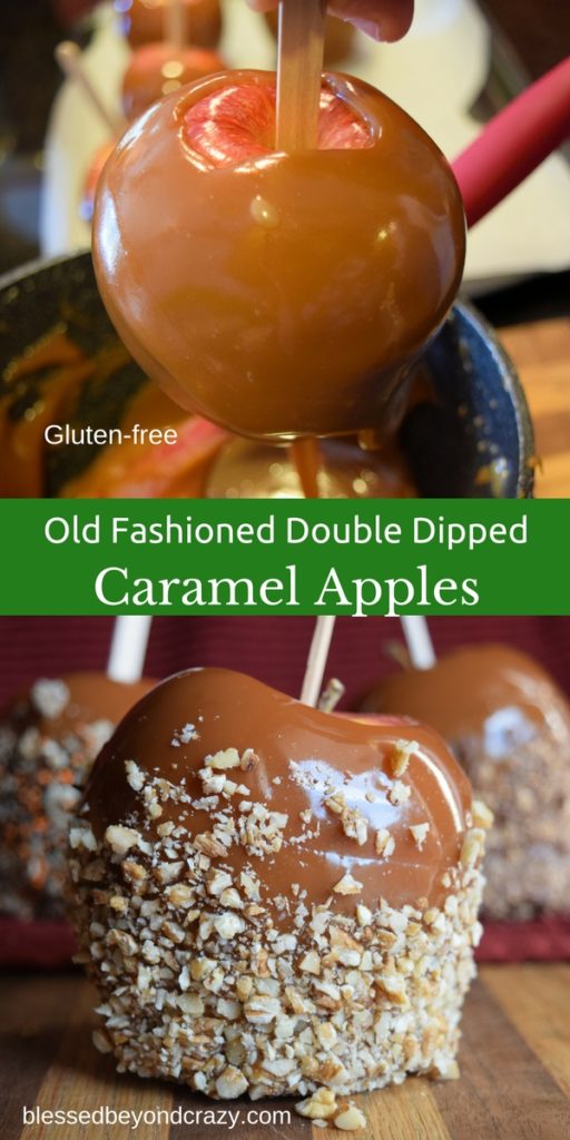 Old Fashioned Double Dipped Caramel Apples - Blessed Beyond Crazy