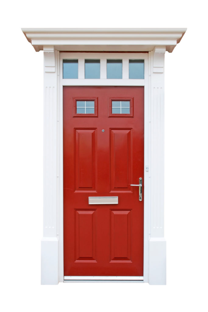 red front door update your home