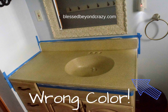 How To Paint A Countertop Don T Make These Mistakes Blessed Beyond Crazy - Can You Paint A Bathroom Counter