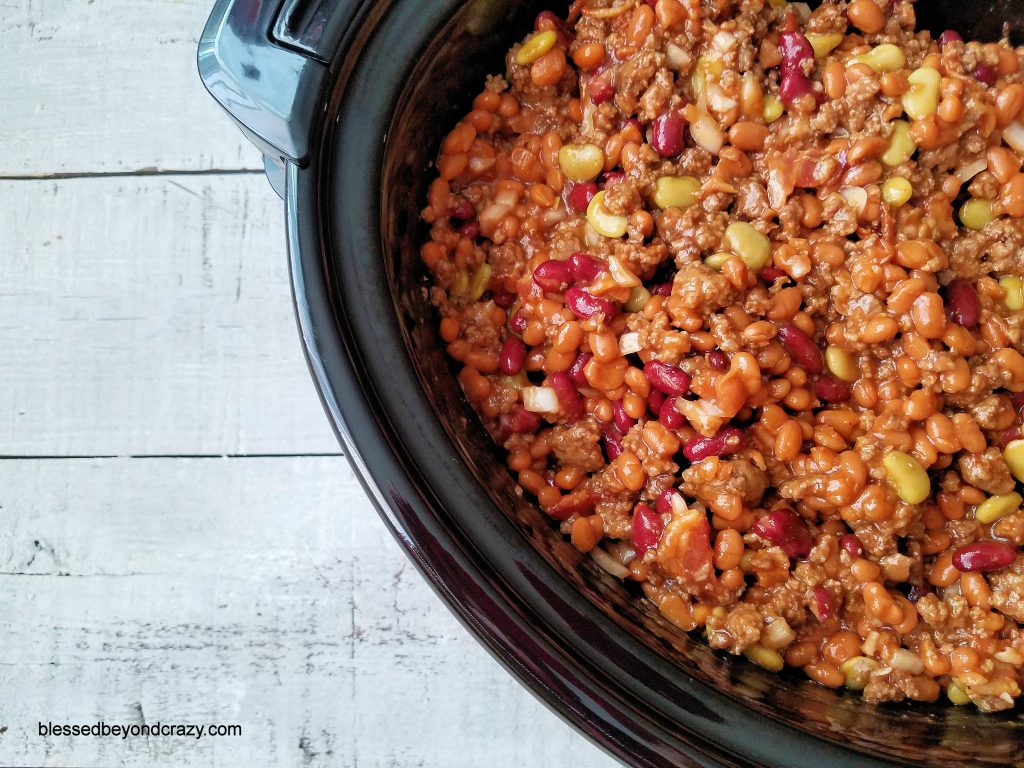 Loaded Crock-Pot Campfire Beans