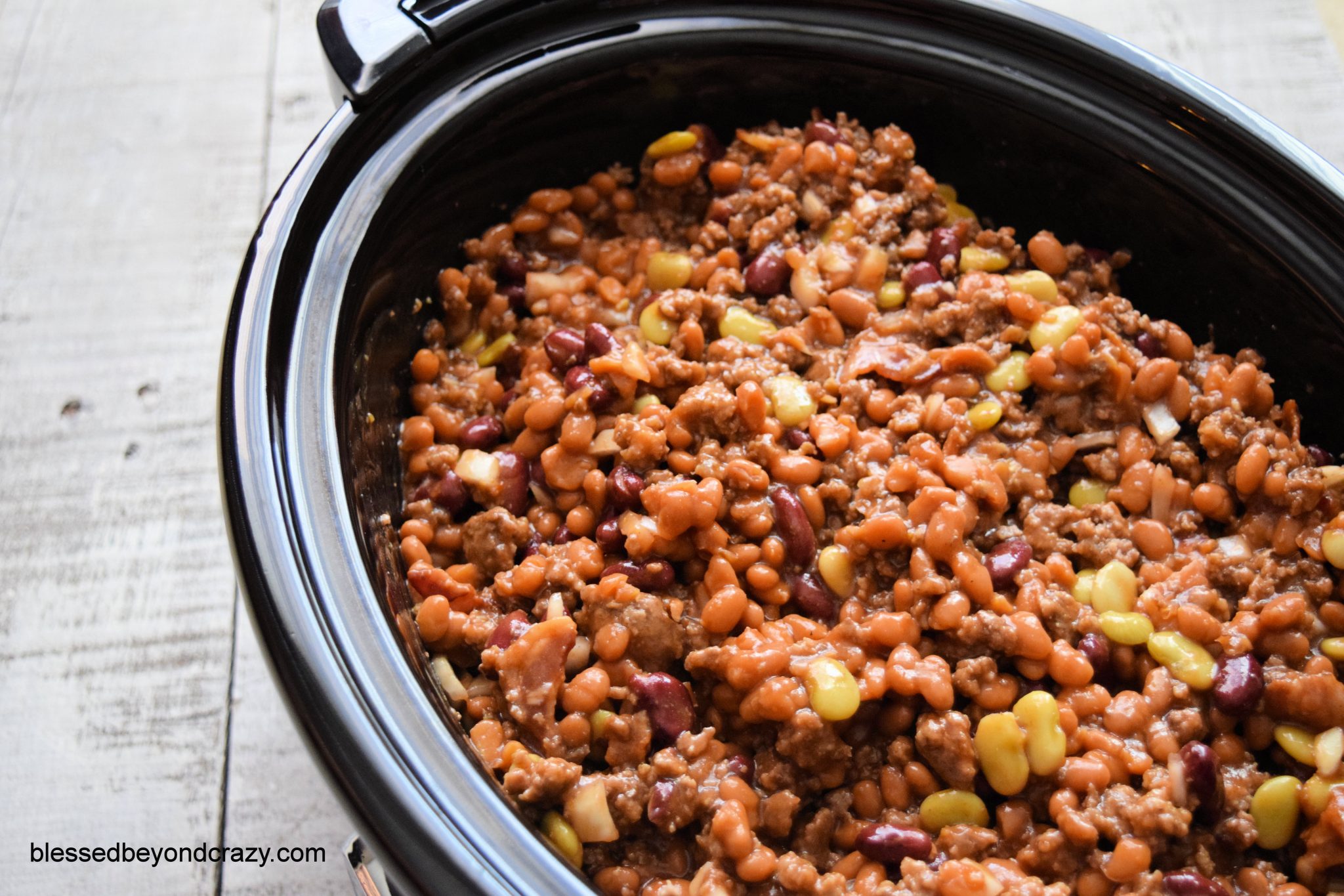 Loaded Crock-Pot Campfire Beans