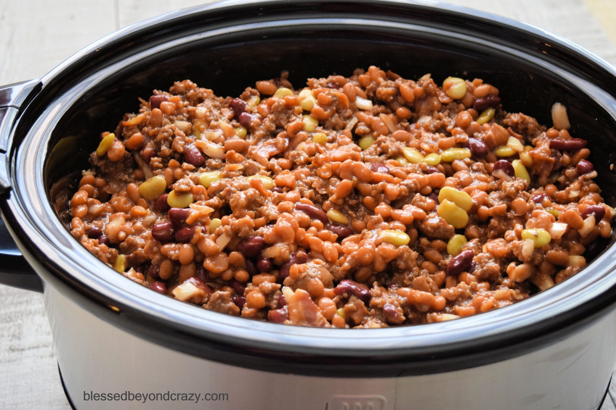 Loaded Crock Pot Campfire Beans Blessed Beyond Crazy