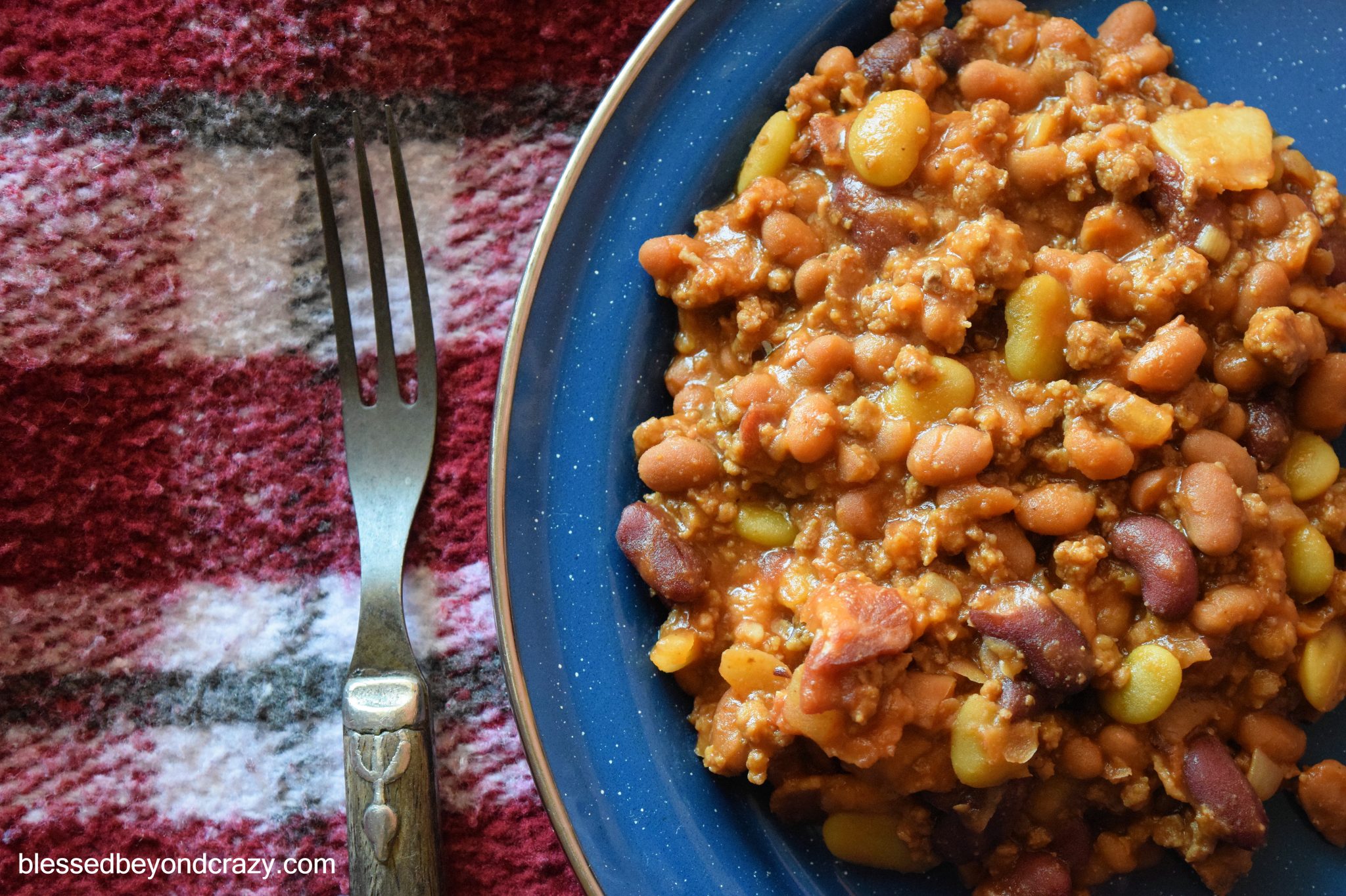 Loaded Crock-Pot Campfire Beans