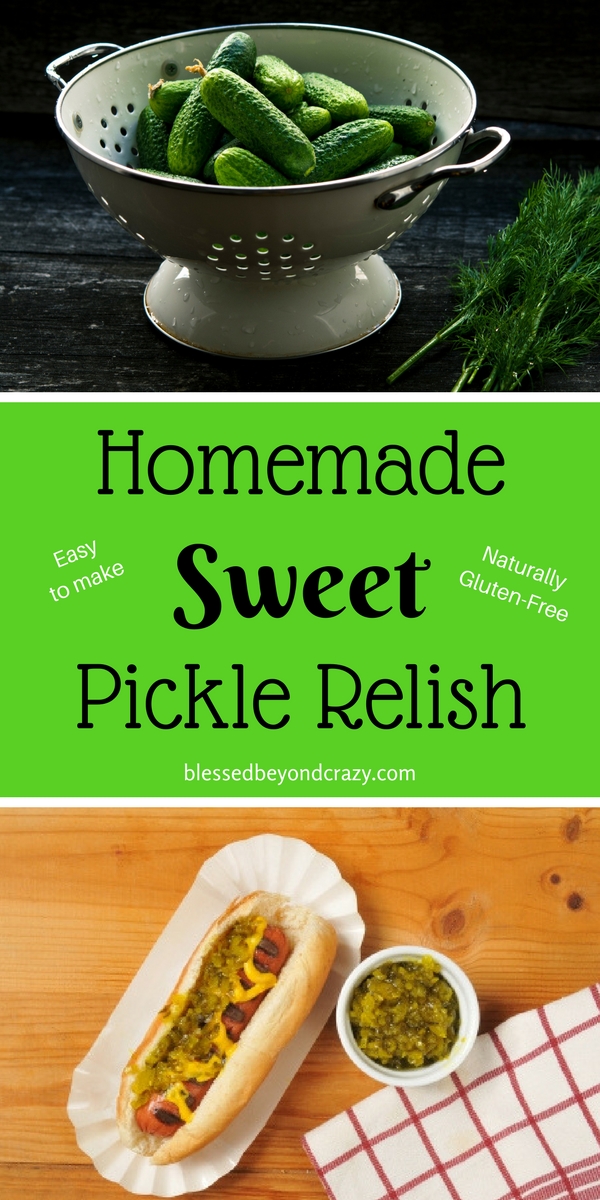 Homemade Sweet Pickle Relish