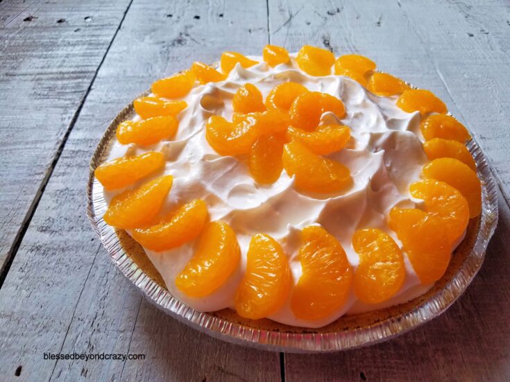 No-Bake Orange Creamsicle Pie