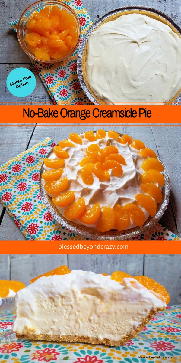 No-Bake Orange Creamsicle Pie