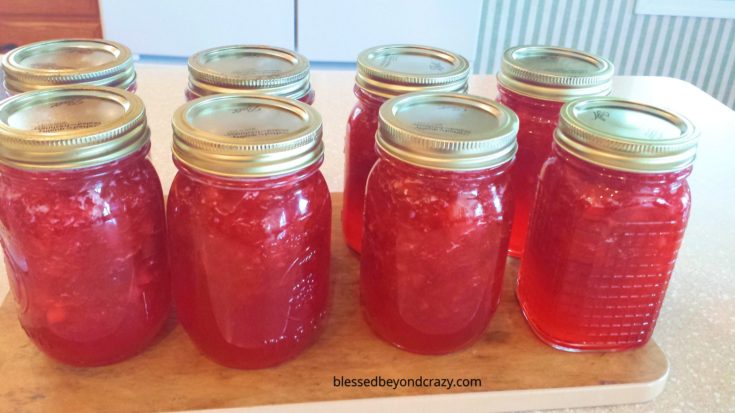 Homemade Rhubarb Strawberry Pineapple Jam