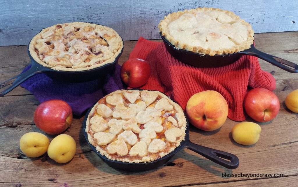 Rustic Cast Iron Skillet Peach Pie