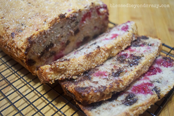 Raspberry Chocolate Chip Bread (Gluten-Free)