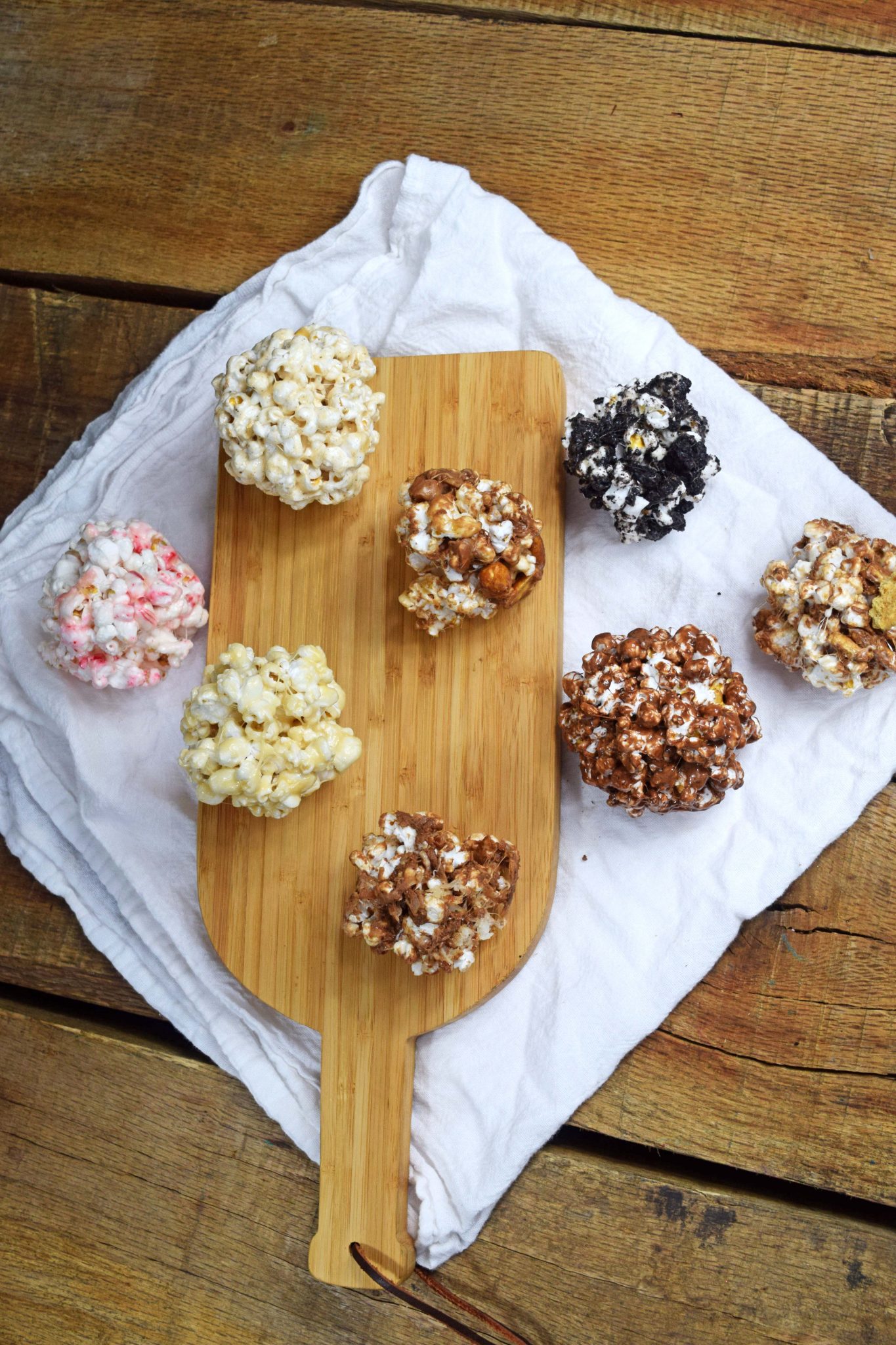 Festive Popcorn Balls - 8 Different Flavors! - Blessed Beyond Crazy