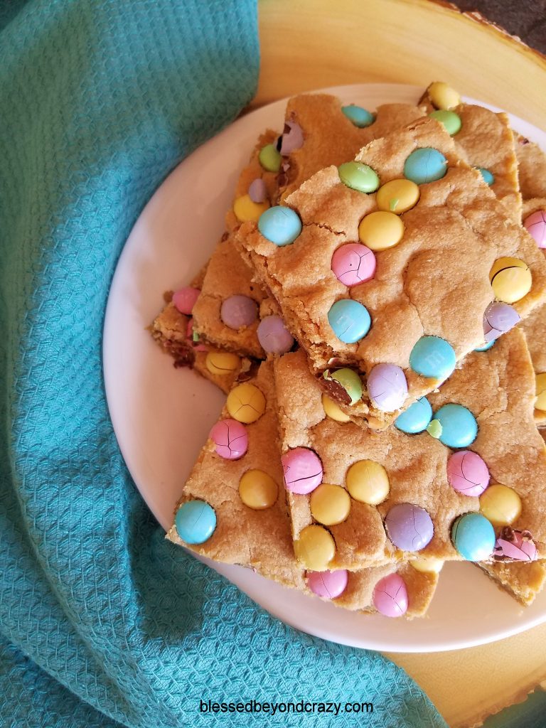 Peanut Butter and M&M Bars