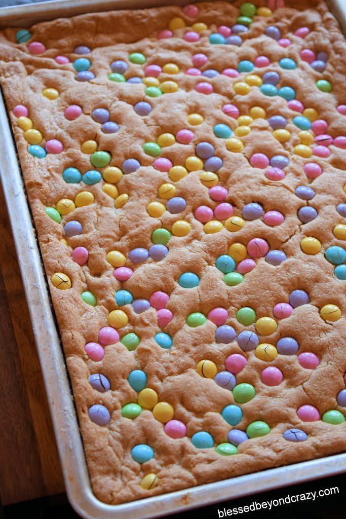 Peanut Butter and M&M Bars