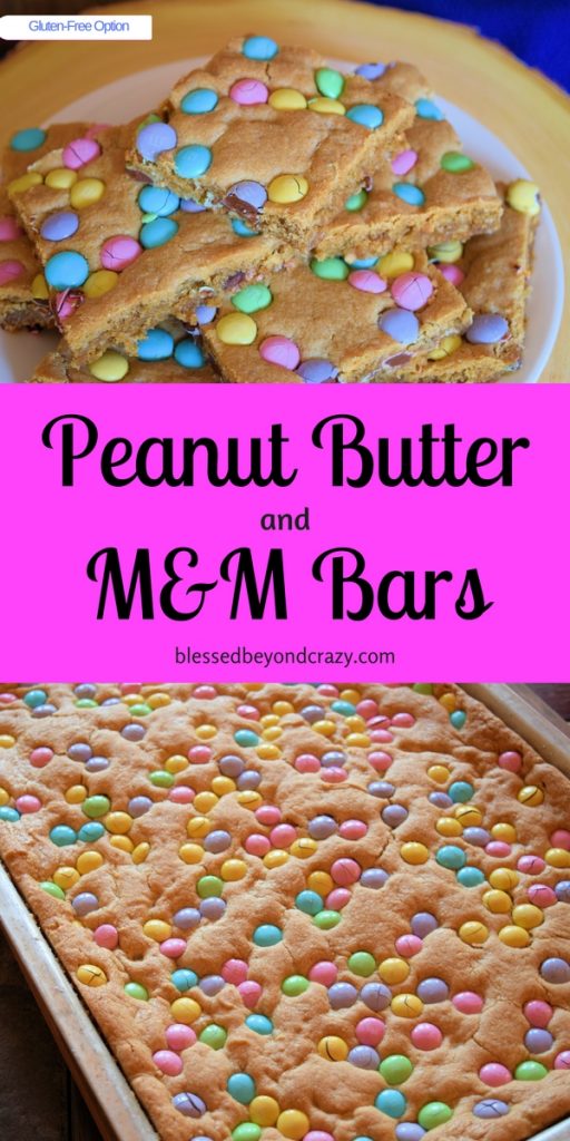 Peanut Butter and M&M Bars