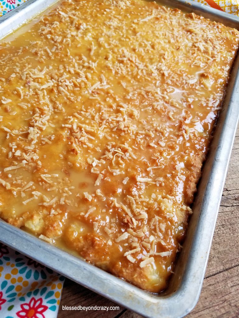 Pineapple Coconut Sheet Cake