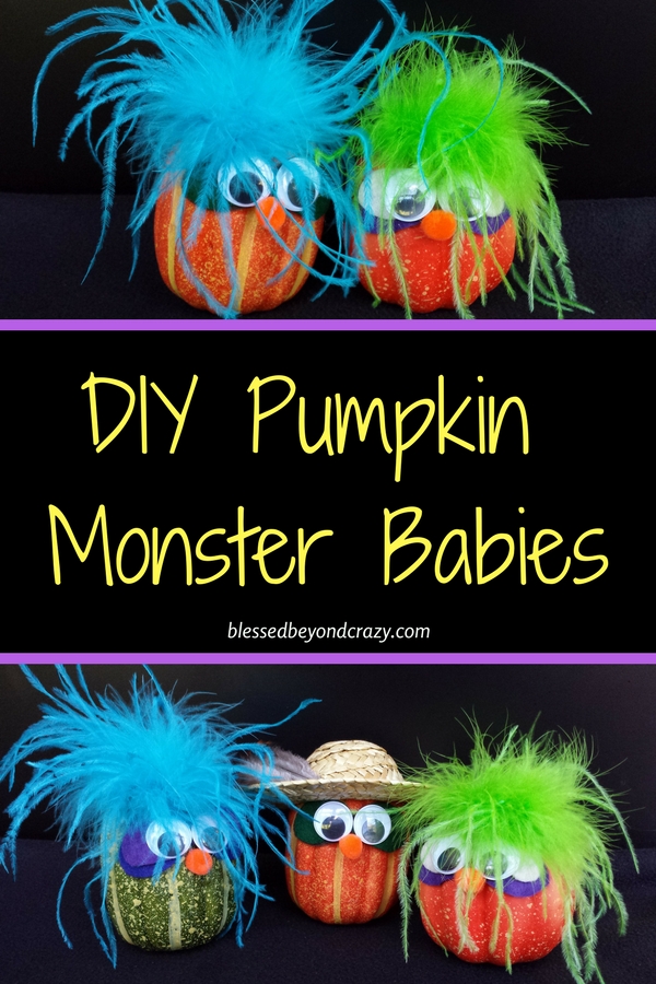 DIY Pumpkin Monster Babies