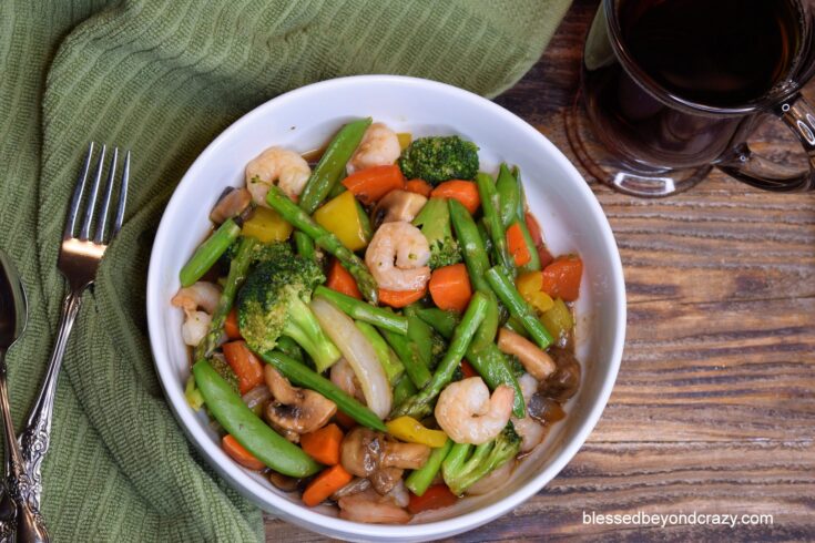 Low-Carb Veggie Shrimp Stir-Fry