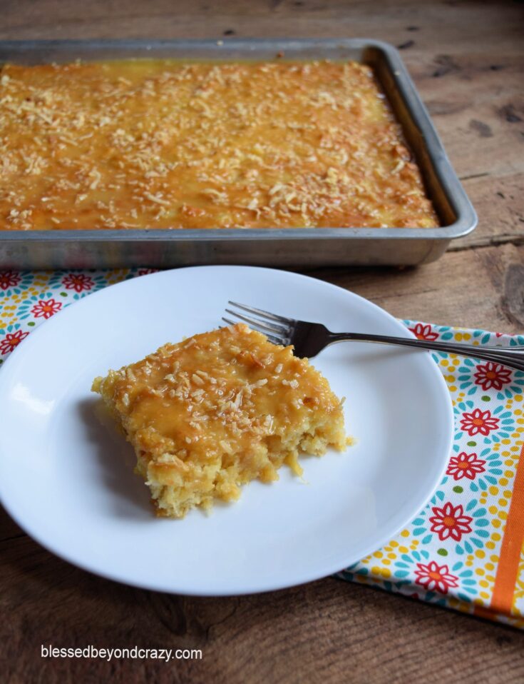 Pineapple Coconut Sheet Cake